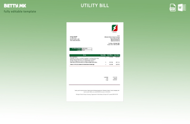 модерен стил Етиопија Етиопија Електростопанство за електрична енергија шаблон з