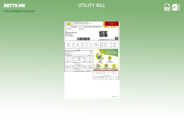 модерен стил Индија Indraprashta Gas Limited шаблон збор за сметки за комунални