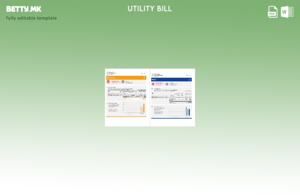 модерен стил ОАЕ Дубаи Ал Аин Дистрибуција Ко. сметка за комунални услуги (стран