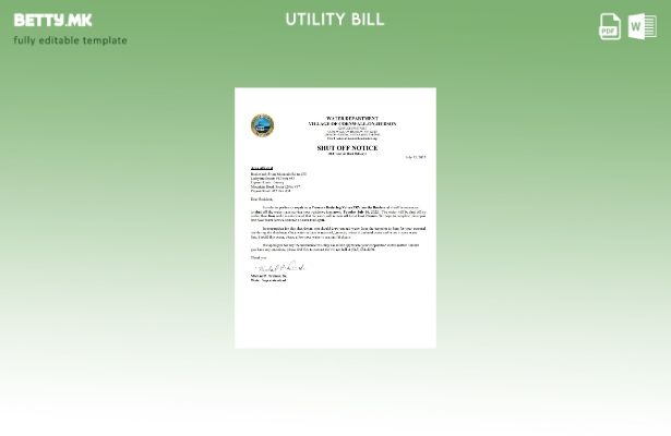 модерен стил САД Њујорк Корнвол на Хадсон, сметките за исклучување на известувањ