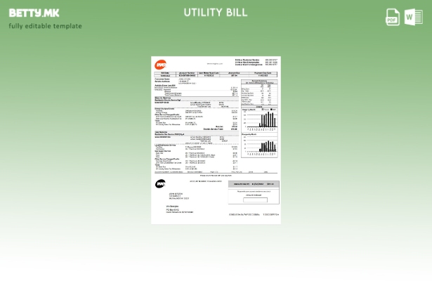 модерен стил САД Висконсин Ние енергии за електрична енергија комунални сметки о