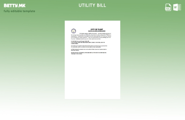 модерен стил САД Град Флинт Мичиген, сметки за исклучување на известување за вер