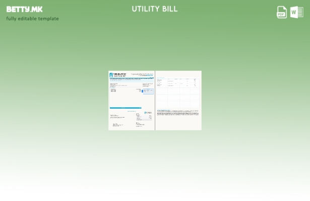 модерен стил САД ДА Управување со енергија за комунални сметки шаблон страници з