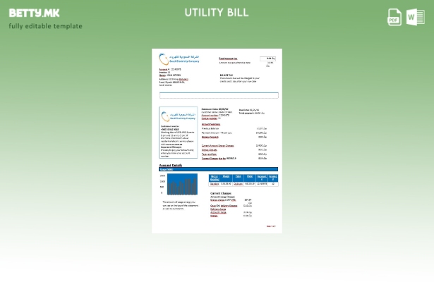 модерен стил Саудиска Арабија Саудиска компанија за електрична енергија Шаблон з