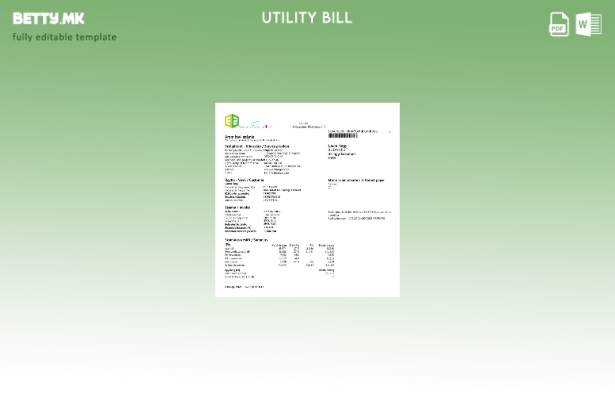 модерен стил Унгарија Е шаблон за верзија за комунални услуги