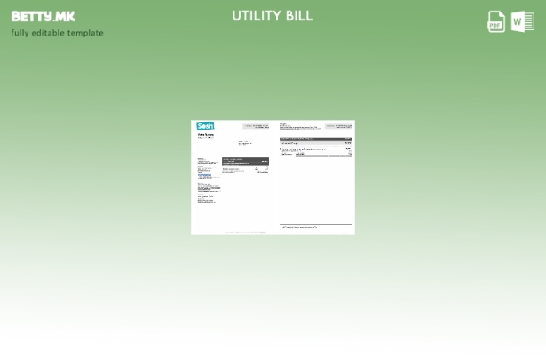 модерен стил Шаблон за збор страници за сметки за комунални услуги France Sosh