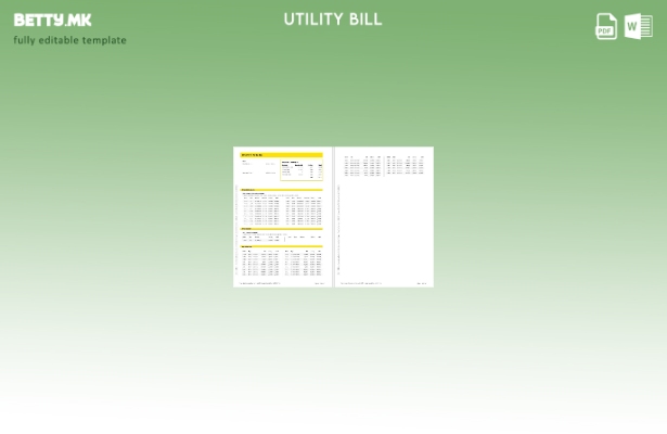 модерен стил Шпанија Masmovil сметка за интернет и мобилни комунални услуги , ст