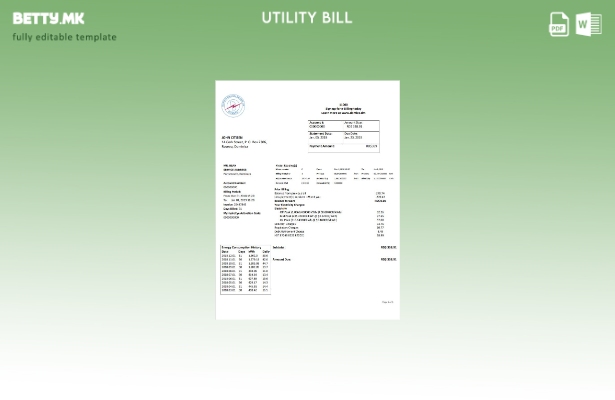 модерен стил Dominica Electricity Services Limited шаблон за сметки за електричн
