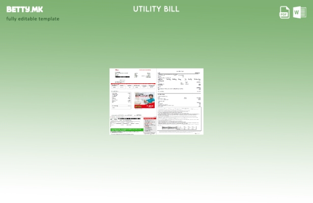 модерен стил India airtel за комунални сметки со зборови, шаблон за верзија