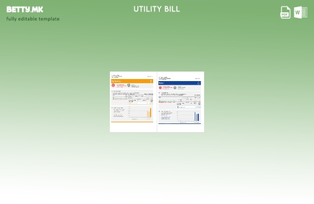 шаблон за комунални сметки (страници) на Обединетите Арапски Емирати Fujairah Al