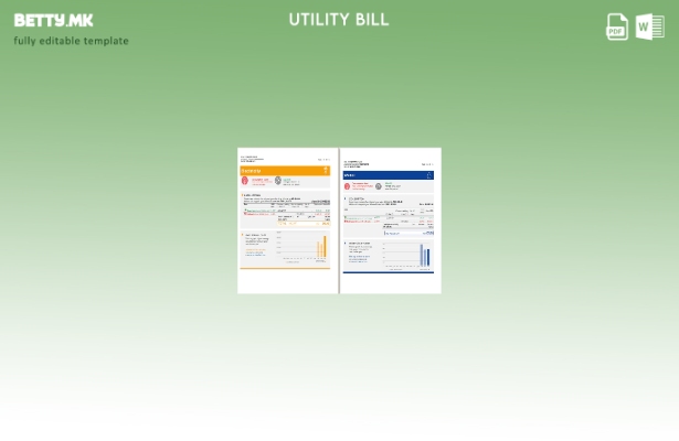 шаблон за комунални сметки (страници) на Обединетите Арапски Емирати Sharjah A 2